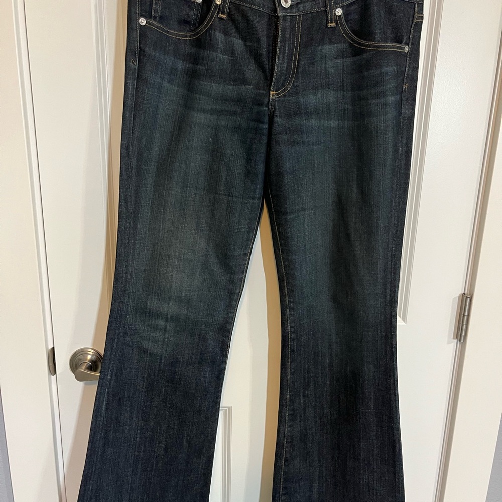 Jeans AG Adriano Goldschmied Dark Blue Flare Jeans boot cut 31W  31 inseam